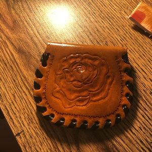 Leather coin purse